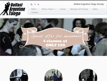 Tablet Screenshot of belfasttango.com